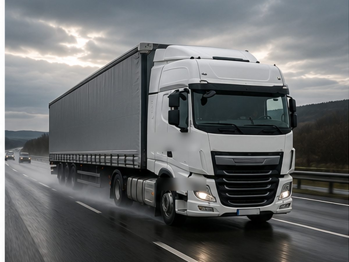 Truck being collected in Coventry